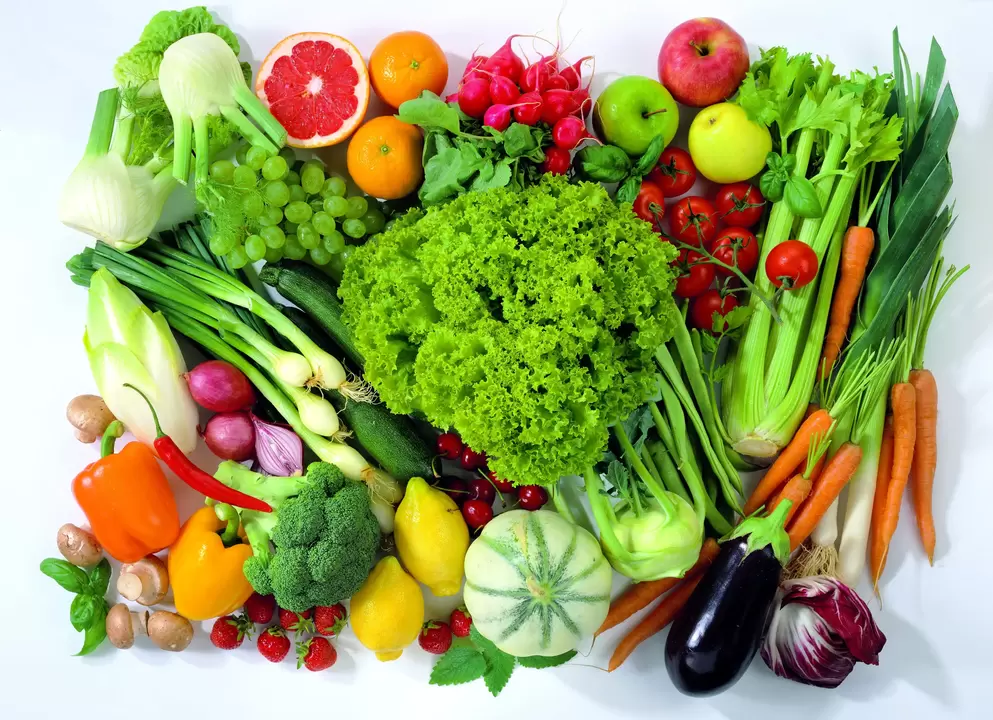 frutas y verduras para la potencia
